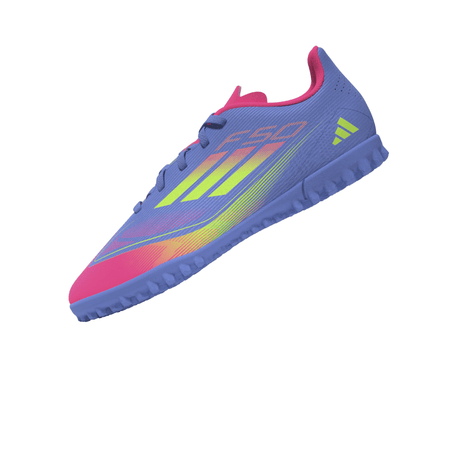 adidas F50 Club Turf Boots Junior Blue/Lemon - Best Buy Soccer