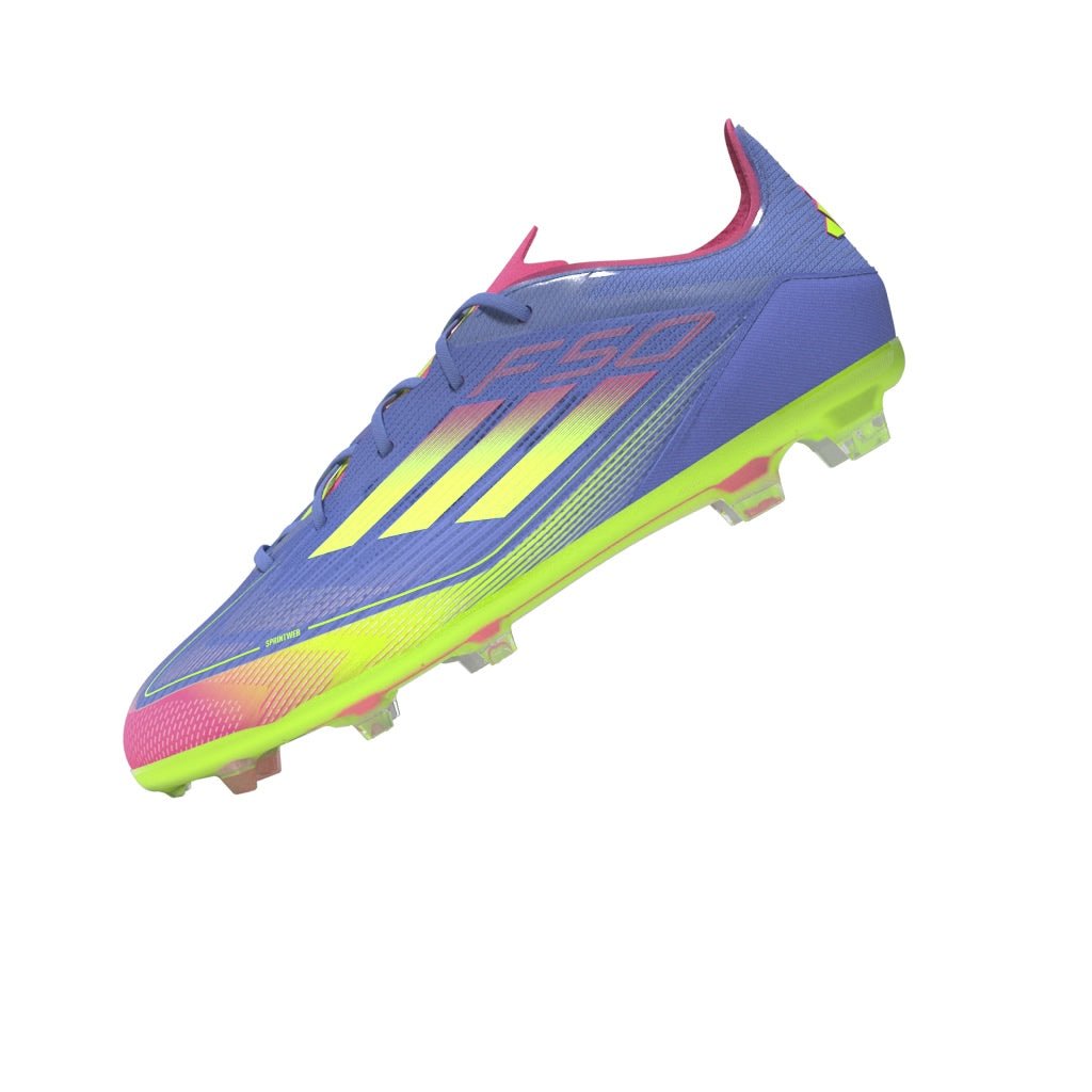 adidas F50 Elite Firm Ground Boots Junior Blue/Lemon - Best Buy Soccer