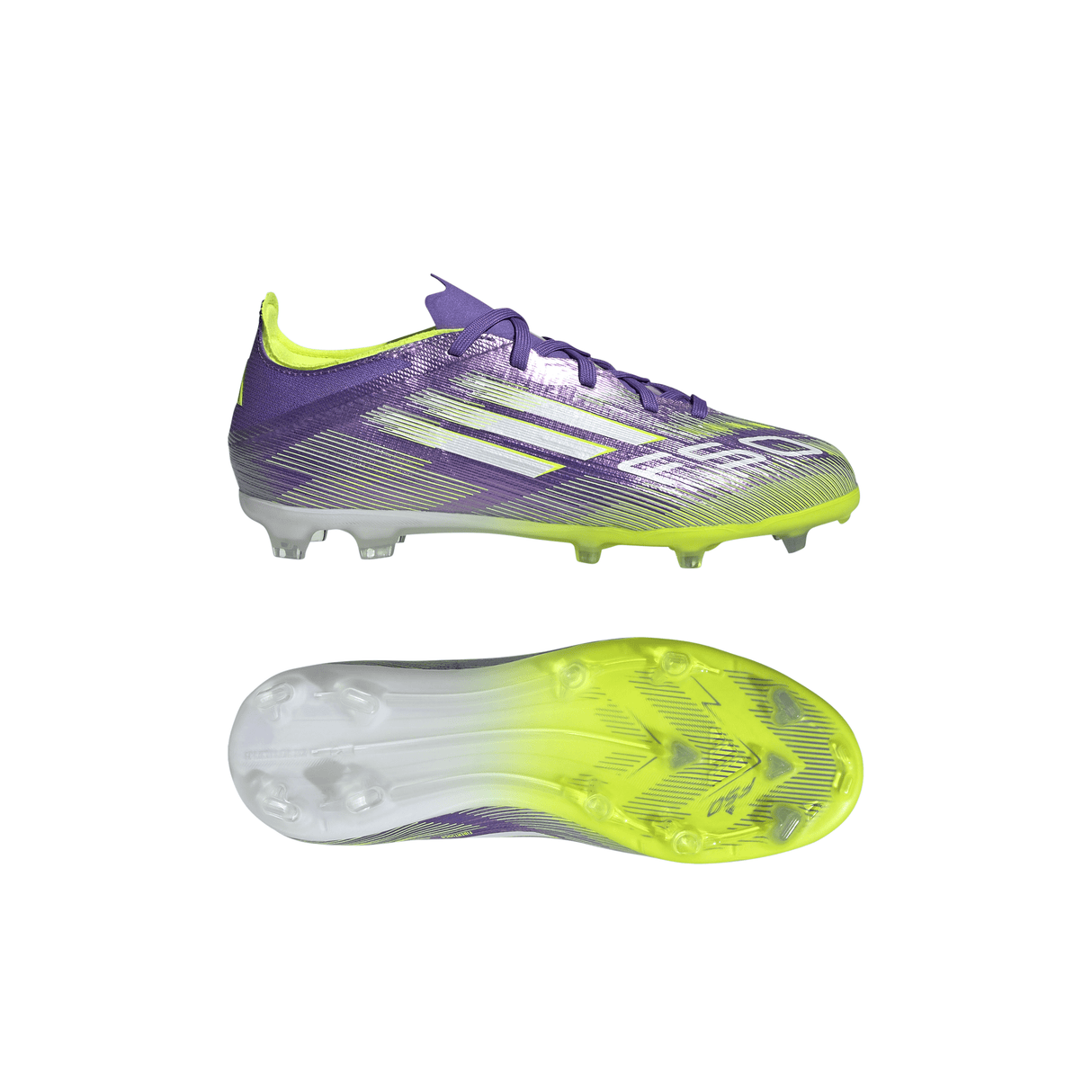 adidas F50 Elite Firm Ground Soccer Shoes Kids - Purple/White/Lemon - Best Buy Soccer