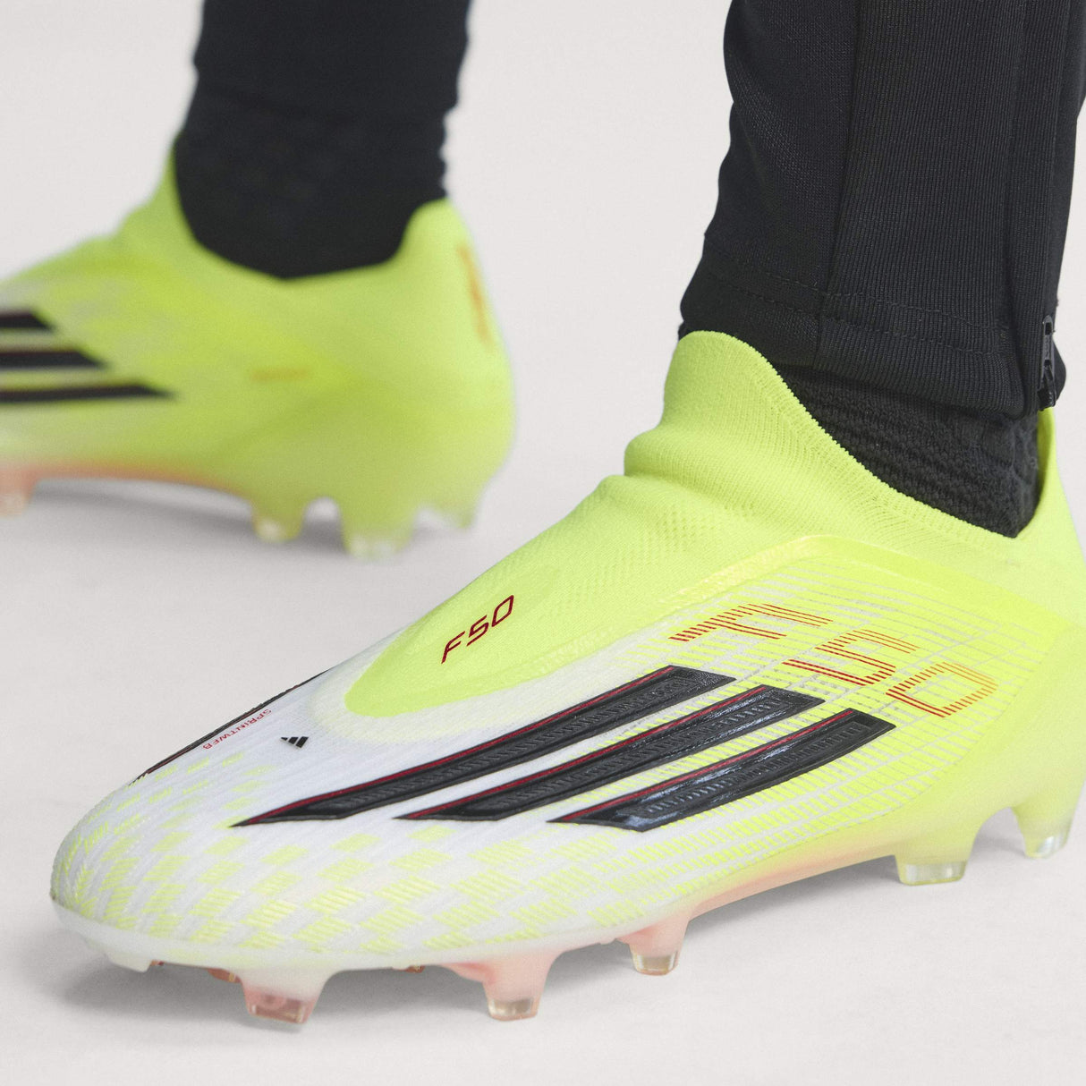 adidas F50 Elite Laceless FG Firm Ground Men´s Soccer Cleats - Yellow/Black/Red - Best Buy Soccer