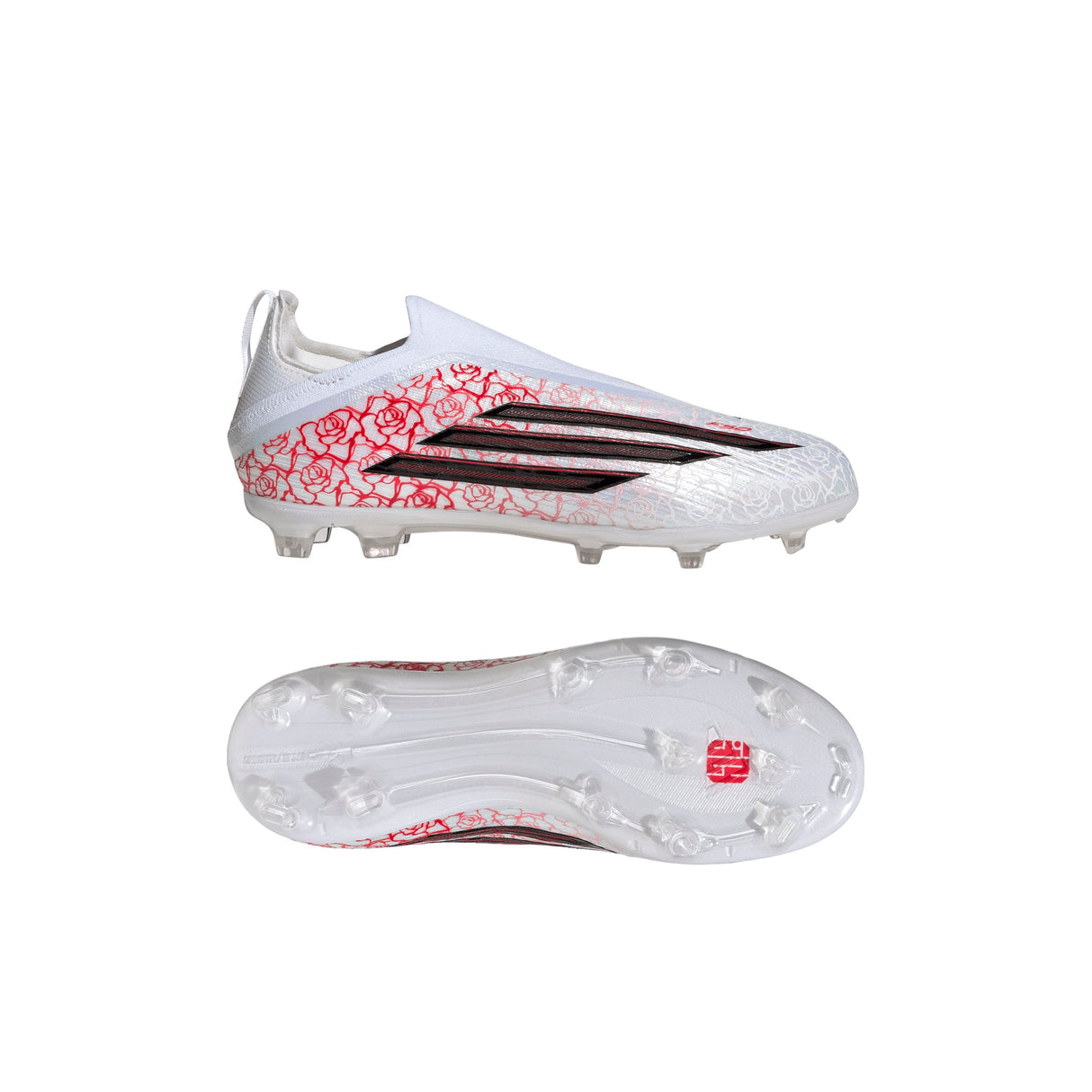 adidas F50 Elite Laceless FG Firm Ground Youth Soccer Cleats - White/Black/Red - Best Buy Soccer