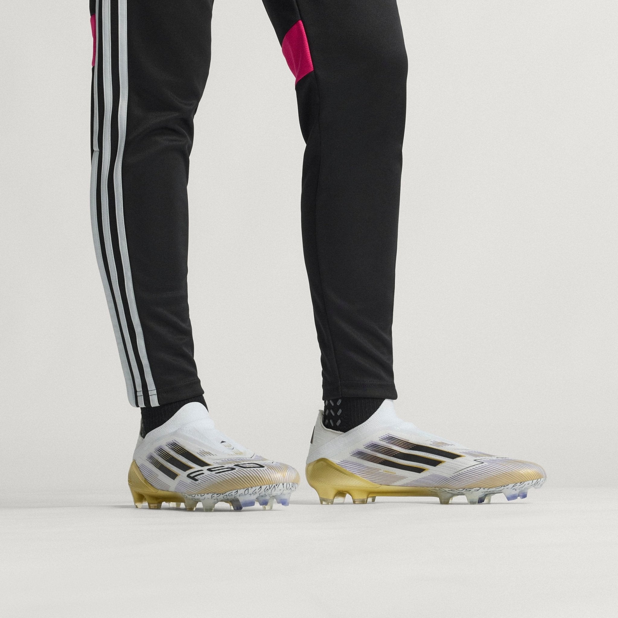 adidas F50 Elite Laceless Firm Ground Boots White/Black - Best Buy Soccer