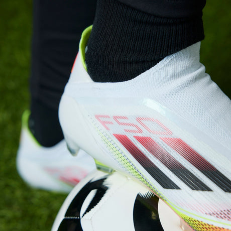 adidas F50 Elite Laceless Firm Ground Boots White/Black - Best Buy Soccer