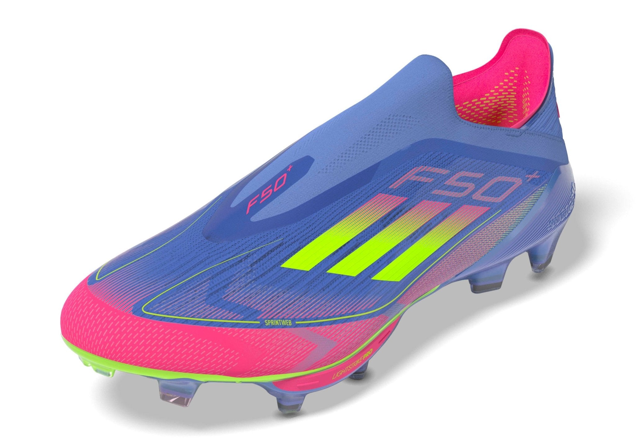 adidas F50+ FG Men's Soccer Cleats - Blue Fusion/Lemon/Pink - Best Buy Soccer