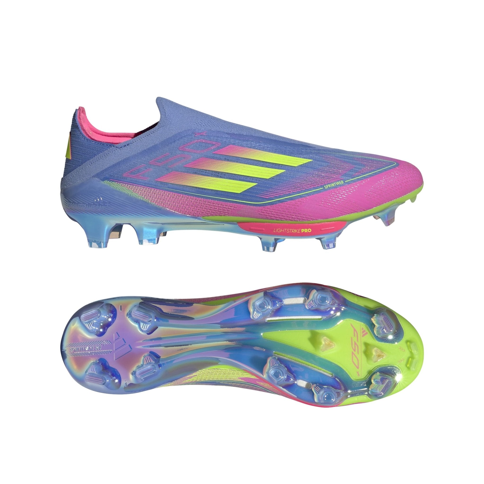 adidas F50+ FG Men's Soccer Cleats - Blue Fusion/Lemon/Pink - Best Buy Soccer