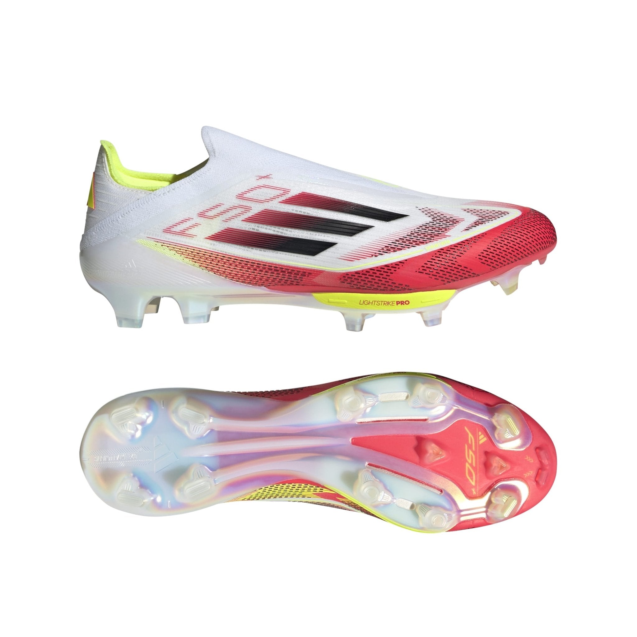 adidas F50+ FG Men's Soccer Cleats - White/Black/Yellow - Best Buy Soccer