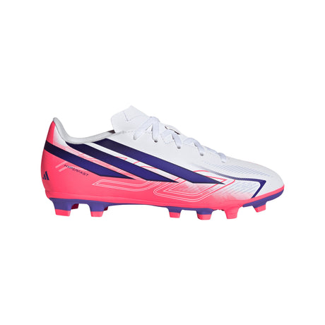 adidas F50 Hyperfast Club Firm Ground / Multi Ground Youth Soccer Cleats - White/Purple - Best Buy Soccer