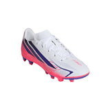 adidas F50 Hyperfast Club Firm Ground / Multi Ground Youth Soccer Cleats - White/Purple - Best Buy Soccer