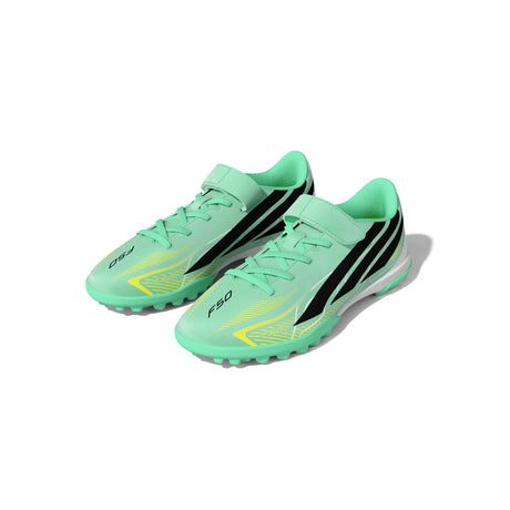 adidas F50 Hyperfast Club Hook And Loop TF Turf Youth Soccer Cleats - Mint/Navy/Lemon - Best Buy Soccer