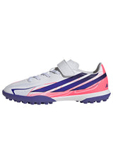 adidas F50 Hyperfast Club Hook & Loop Turf Youth Soccer Cleats - White/Purple - Best Buy Soccer