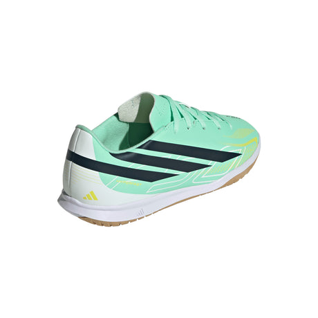 adidas F50 Hyperfast Club IN Indoor Youth Soccer Shoes - Mint/Navy/Lemon - Best Buy Soccer