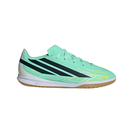 adidas F50 Hyperfast Club IN Indoor Youth Soccer Shoes - Mint/Navy/Lemon - Best Buy Soccer