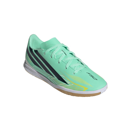 adidas F50 Hyperfast Club IN Indoor Youth Soccer Shoes - Mint/Navy/Lemon - Best Buy Soccer