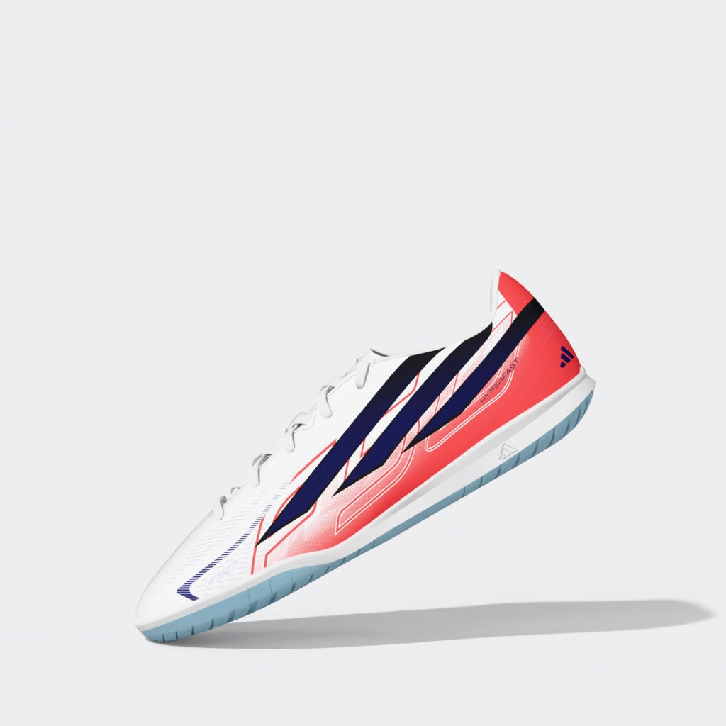 adidas F50 Hyperfast Club Indoor Youth Soccer Shoes - White/Purple - Best Buy Soccer