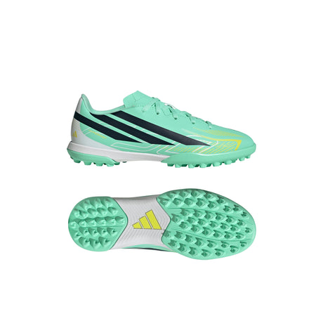 adidas F50 Hyperfast Club TF Turf Youth Soccer Cleats - Mint/Navy/Lemon - Best Buy Soccer