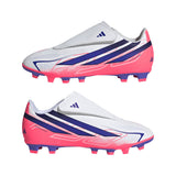 adidas F50 Hyperfast Club Velcro Firm Ground/Multi Ground Youth Soccer Cleats - White/Purple - Best Buy Soccer