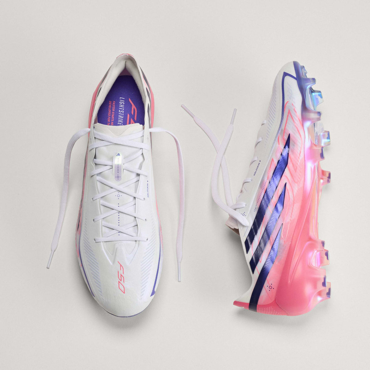 adidas F50 Hyperfast Elite Firm Ground Men's Soccer Cleats - White/Purple - Best Buy Soccer