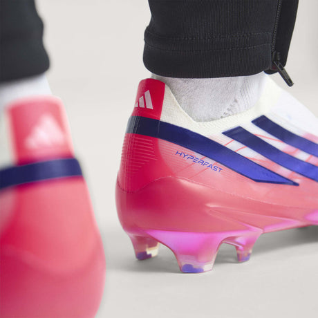 adidas F50 Hyperfast Elite Laceless Firm Ground Men's Soccer Cleats - White/Purple - Best Buy Soccer