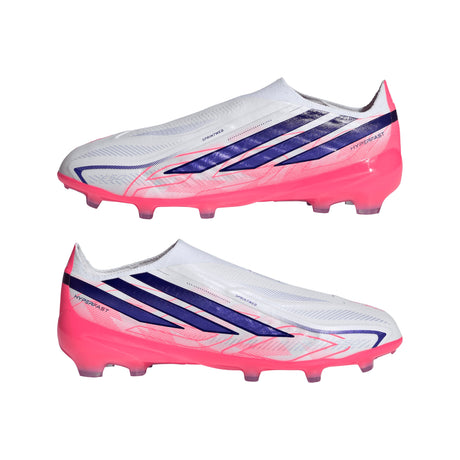 adidas F50 Hyperfast Elite Laceless Firm Ground Youth Soccer Cleats - White/Purple - Best Buy Soccer