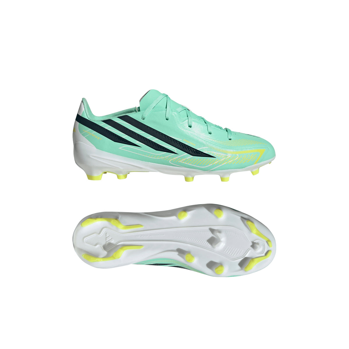 adidas F50 Hyperfast League FG Firm Ground Youth Soccer Cleats - Mint/Navy/Lemon - Best Buy Soccer