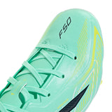 adidas F50 Hyperfast League FG Firm Ground Youth Soccer Cleats - Mint/Navy/Lemon - Best Buy Soccer