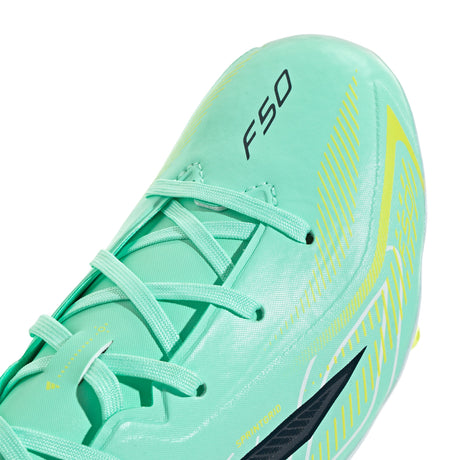 adidas F50 Hyperfast League FG Firm Ground Youth Soccer Cleats - Mint/Navy/Lemon - Best Buy Soccer