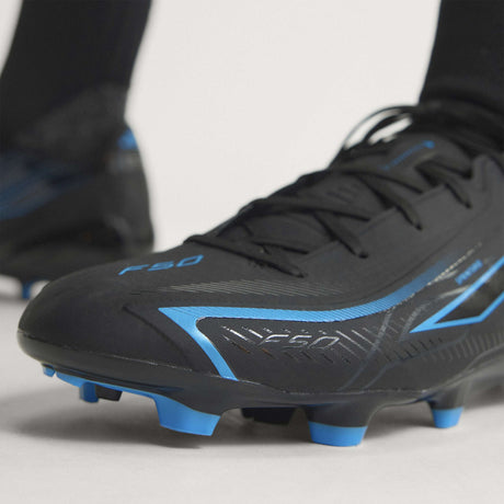 adidas F50 Hyperfast League Firm Ground Men's Soccer Cleats - Black/Black/Blue - Best Buy Soccer