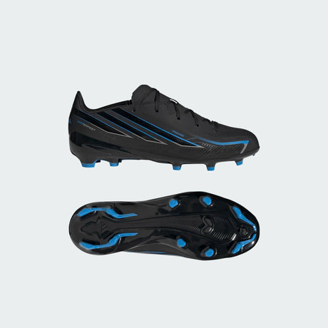 adidas F50 Hyperfast League Firm Ground Youth Soccer Cleats - Black/Black/Blue - Best Buy Soccer