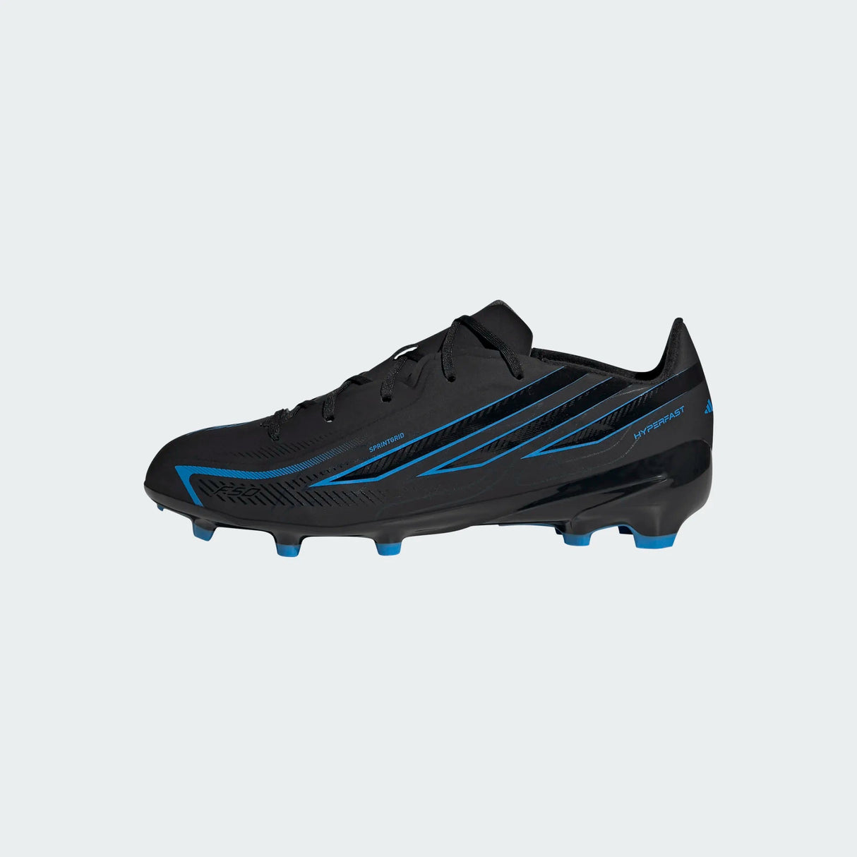 adidas F50 Hyperfast League Firm Ground Youth Soccer Cleats - Black/Black/Blue - Best Buy Soccer