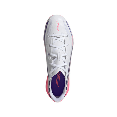 adidas F50 Hyperfast League Firm Ground Youth Soccer Cleats - White/Purple - Best Buy Soccer