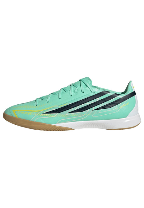 adidas F50 Hyperfast League IN Indoor Men's Soccer Shoes - Mint/Navy/Lemon - Best Buy Soccer