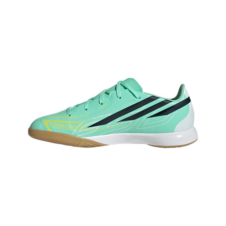 adidas F50 Hyperfast League IN Indoor Youth Soccer Shoes - Mint/Navy/Lemon - Best Buy Soccer