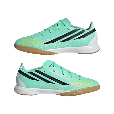adidas F50 Hyperfast League IN Indoor Youth Soccer Shoes - Mint/Navy/Lemon - Best Buy Soccer