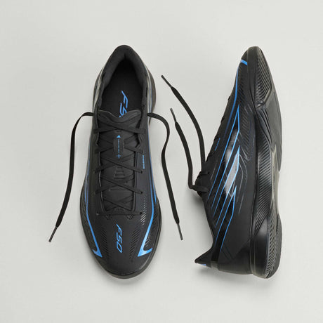 adidas F50 Hyperfast League Indoor Men's Soccer Shoes - Black/Black/Blue - Best Buy Soccer