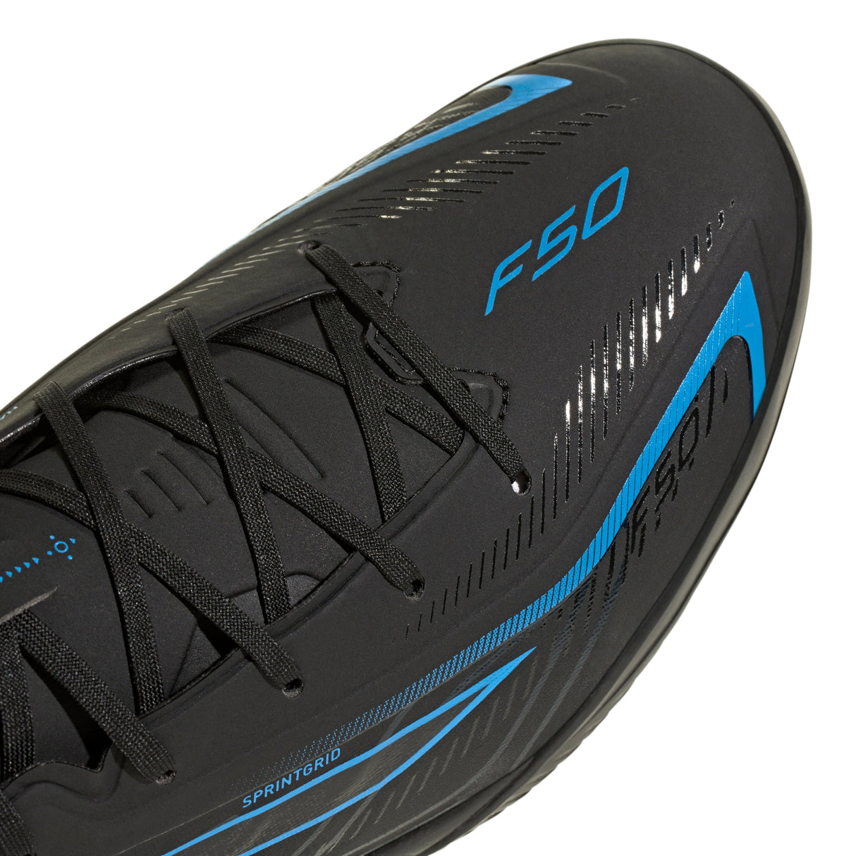 adidas F50 Hyperfast League Indoor Men's Soccer Shoes - Black/Black/Blue - Best Buy Soccer