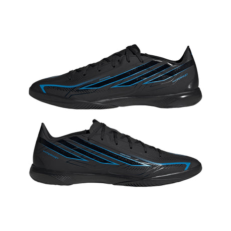 adidas F50 Hyperfast League Indoor Men's Soccer Shoes - Black/Black/Blue - Best Buy Soccer