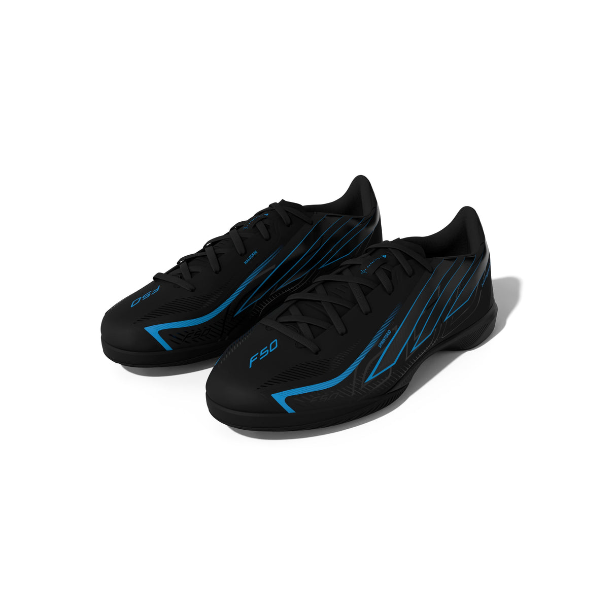 adidas F50 Hyperfast League Indoor Men's Soccer Shoes - Black/Black/Blue - Best Buy Soccer