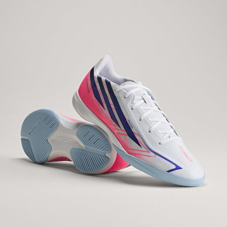 adidas F50 Hyperfast League Indoor Men's Soccer Shoes - White/Purple - Best Buy Soccer