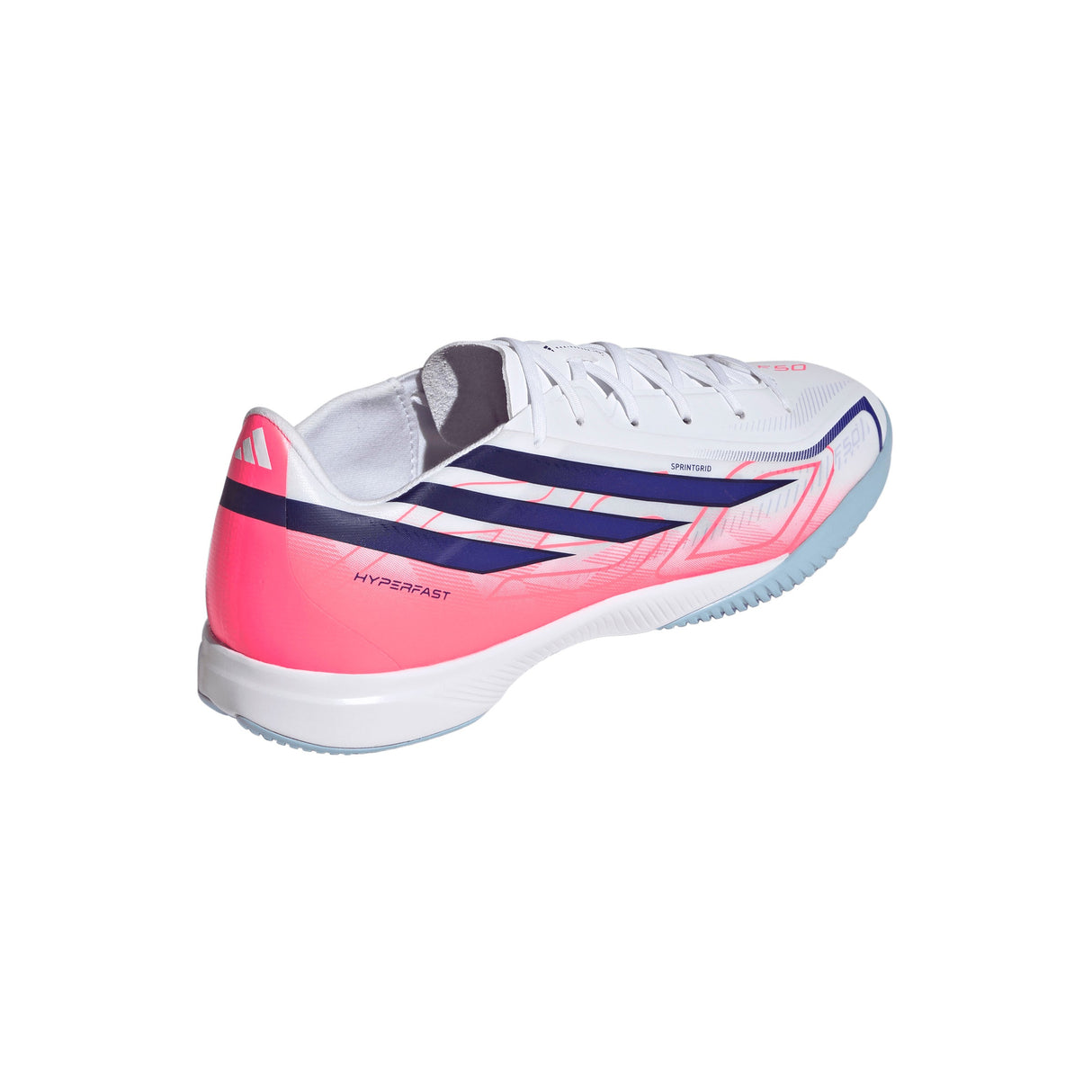 adidas F50 Hyperfast League Indoor Men's Soccer Shoes - White/Purple - Best Buy Soccer