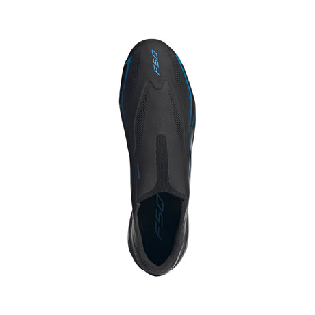 adidas F50 Hyperfast League Laceless FG Firm Ground Men's Soccer Cleats - Black/Blue - Best Buy Soccer