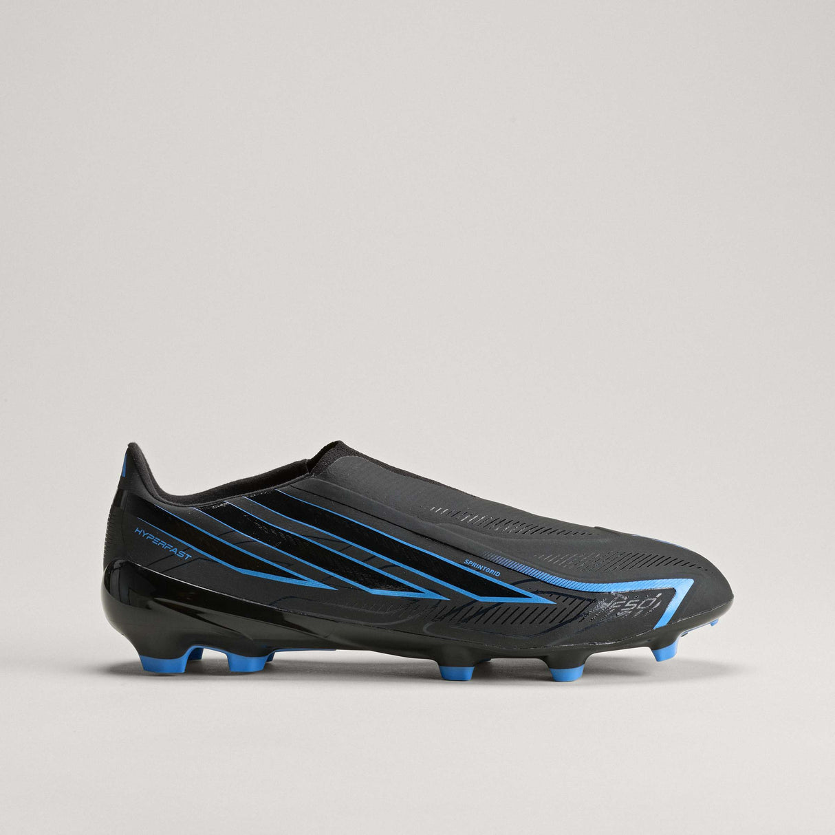 adidas F50 Hyperfast League Laceless FG Firm Ground Men's Soccer Cleats - Black/Blue - Best Buy Soccer