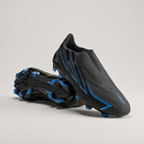 adidas F50 Hyperfast League Laceless FG Firm Ground Men's Soccer Cleats - Black/Blue - Best Buy Soccer