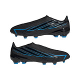 adidas F50 Hyperfast League Laceless FG Firm Ground Men's Soccer Cleats - Black/Blue - Best Buy Soccer