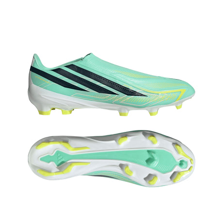 adidas F50 Hyperfast League Laceless FG Firm Ground Men's Soccer Cleats - Mint/Navy/Lemon - Best Buy Soccer