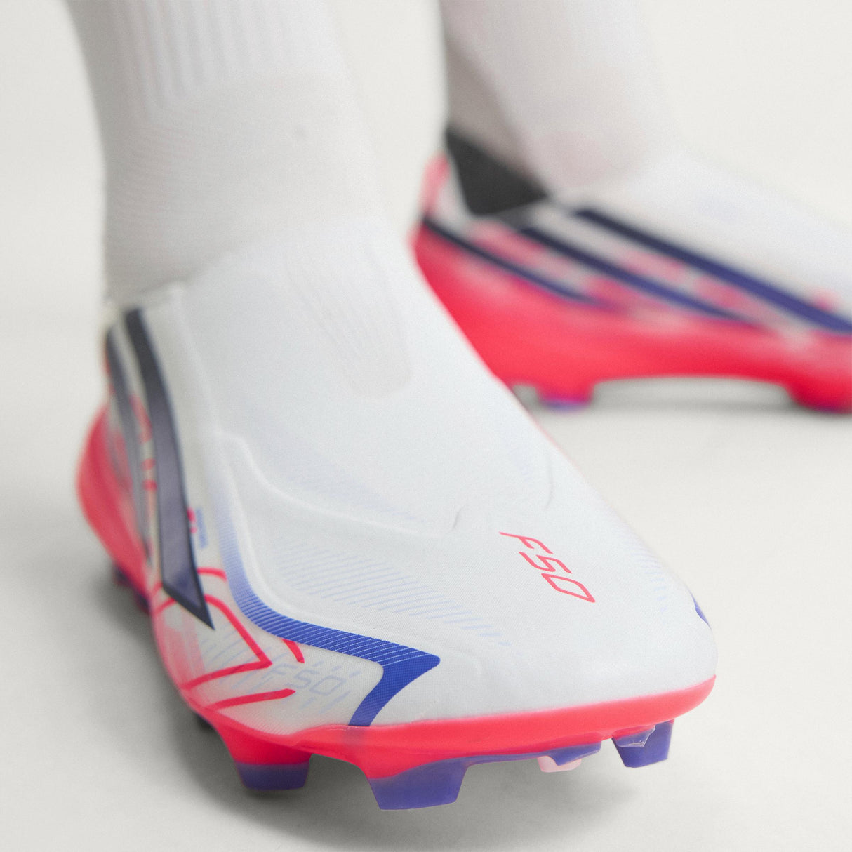 adidas F50 Hyperfast League Laceless FG Firm Ground Men's Soccer Cleats - White - Best Buy Soccer