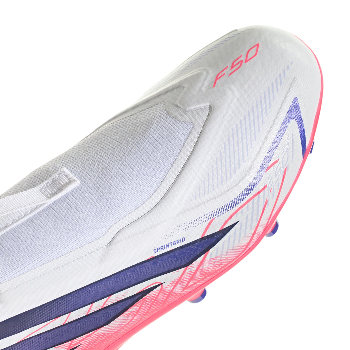 adidas F50 Hyperfast League Laceless Firm Ground Youth Soccer Cleats - White/Purple - Best Buy Soccer