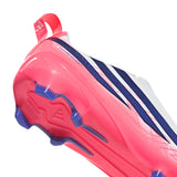 adidas F50 Hyperfast League Laceless Firm Ground Youth Soccer Cleats - White/Purple - Best Buy Soccer