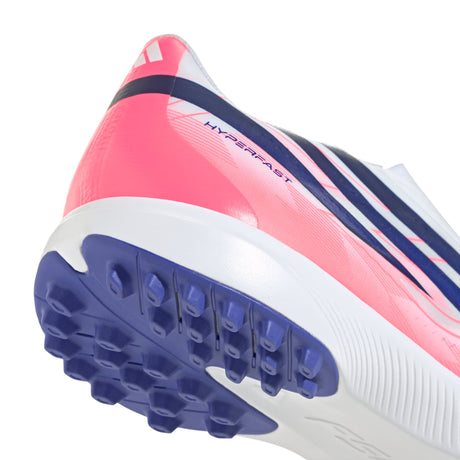 adidas F50 Hyperfast League Laceless Turf Men's Soccer Cleats - White/Purple - Best Buy Soccer