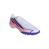 adidas F50 Hyperfast League Laceless Turf Men's Soccer Cleats - White/Purple - Best Buy Soccer