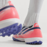 adidas F50 Hyperfast League Laceless Turf Men's Soccer Cleats - White/Purple - Best Buy Soccer